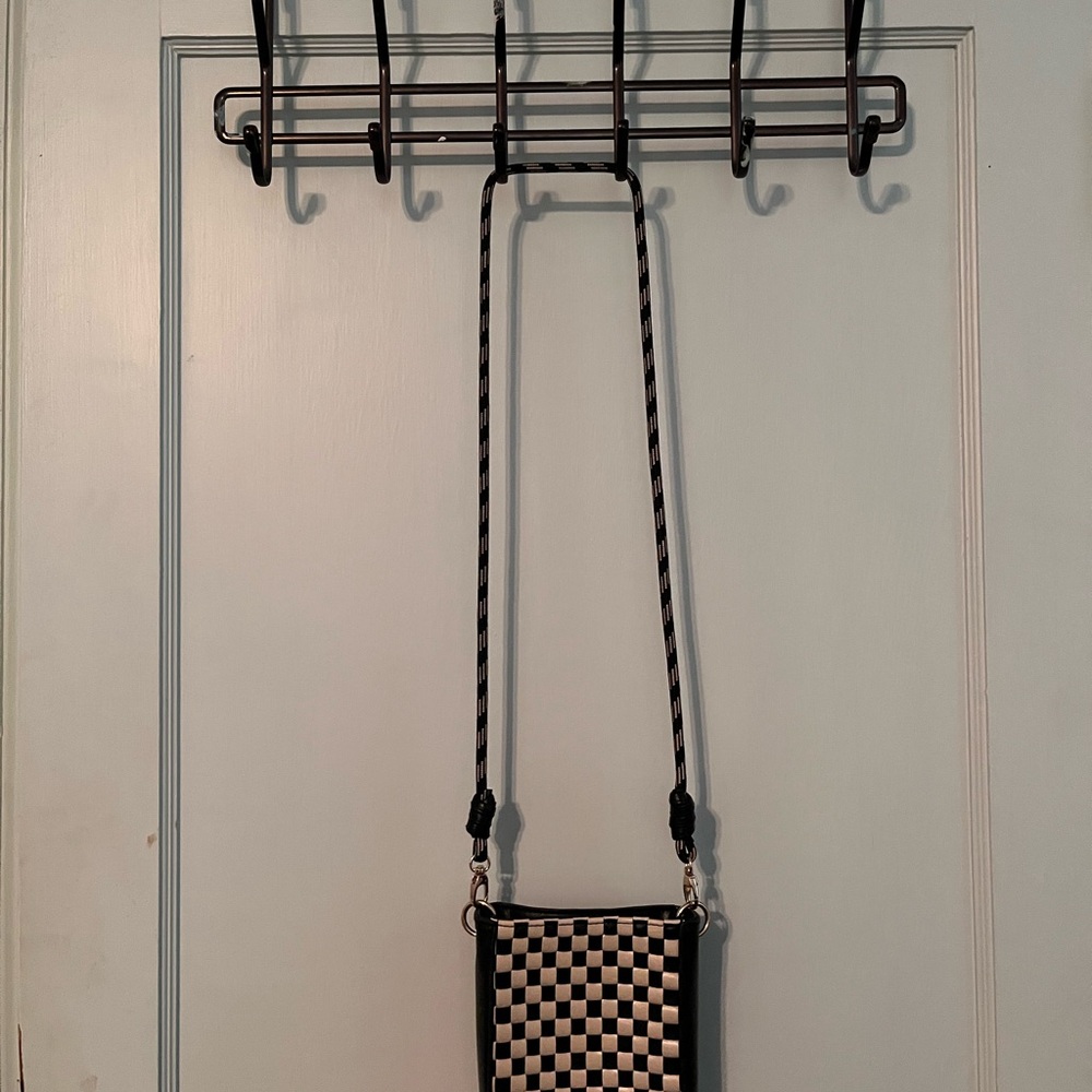 Black and White Checkered Bag